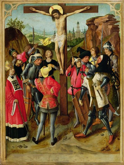 La crucifixión, c.1460-75 de Master of the Gathering of the Manna